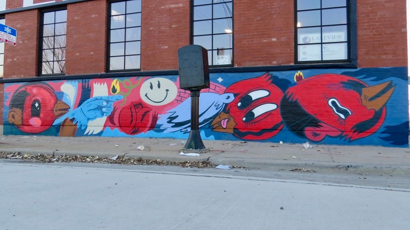 mural in Chicago by artist Sentrock.
