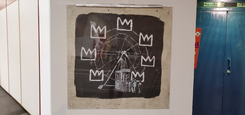 mural in London by artist Banksy.