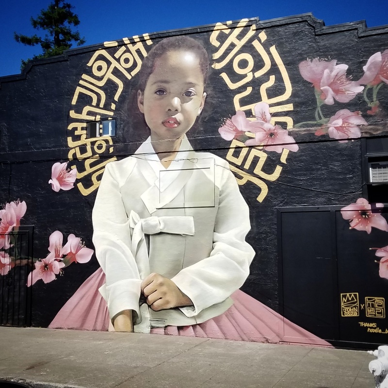 mural in Alameda by artist Royyal Dog.