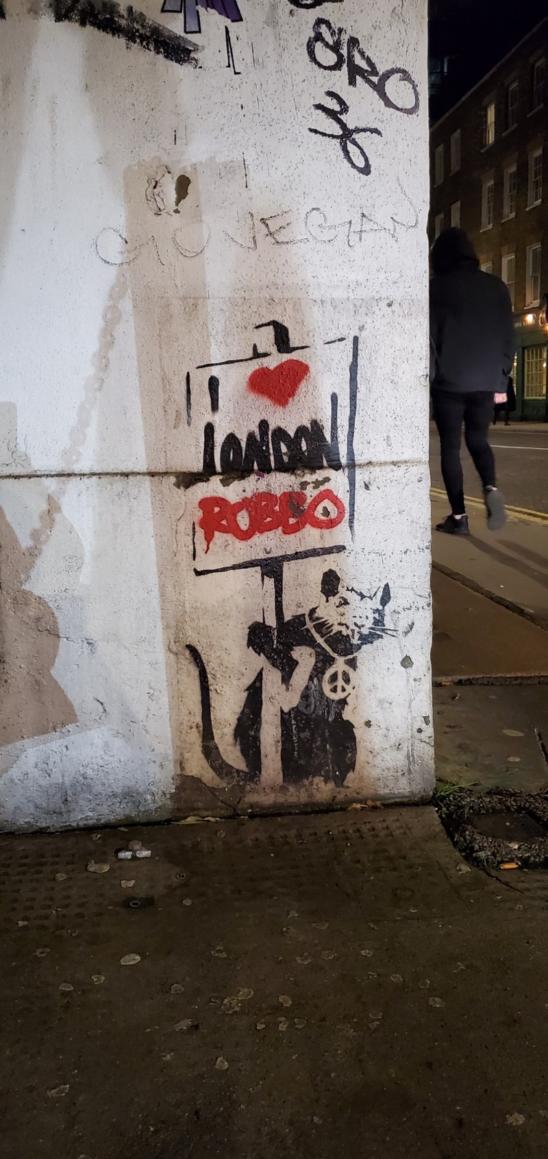 mural in London by artist Banksy.