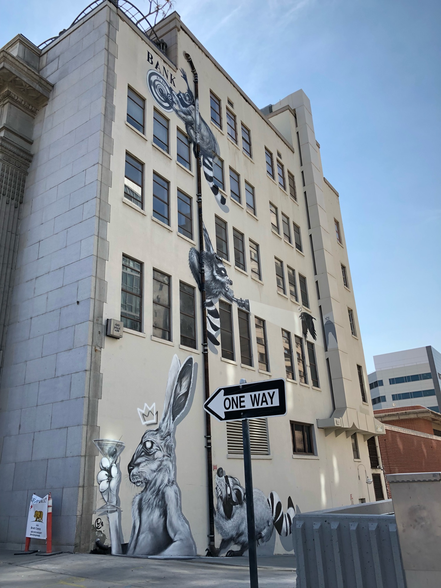 mural in Sacramento by artist Brett Crawford. Tagged: animals