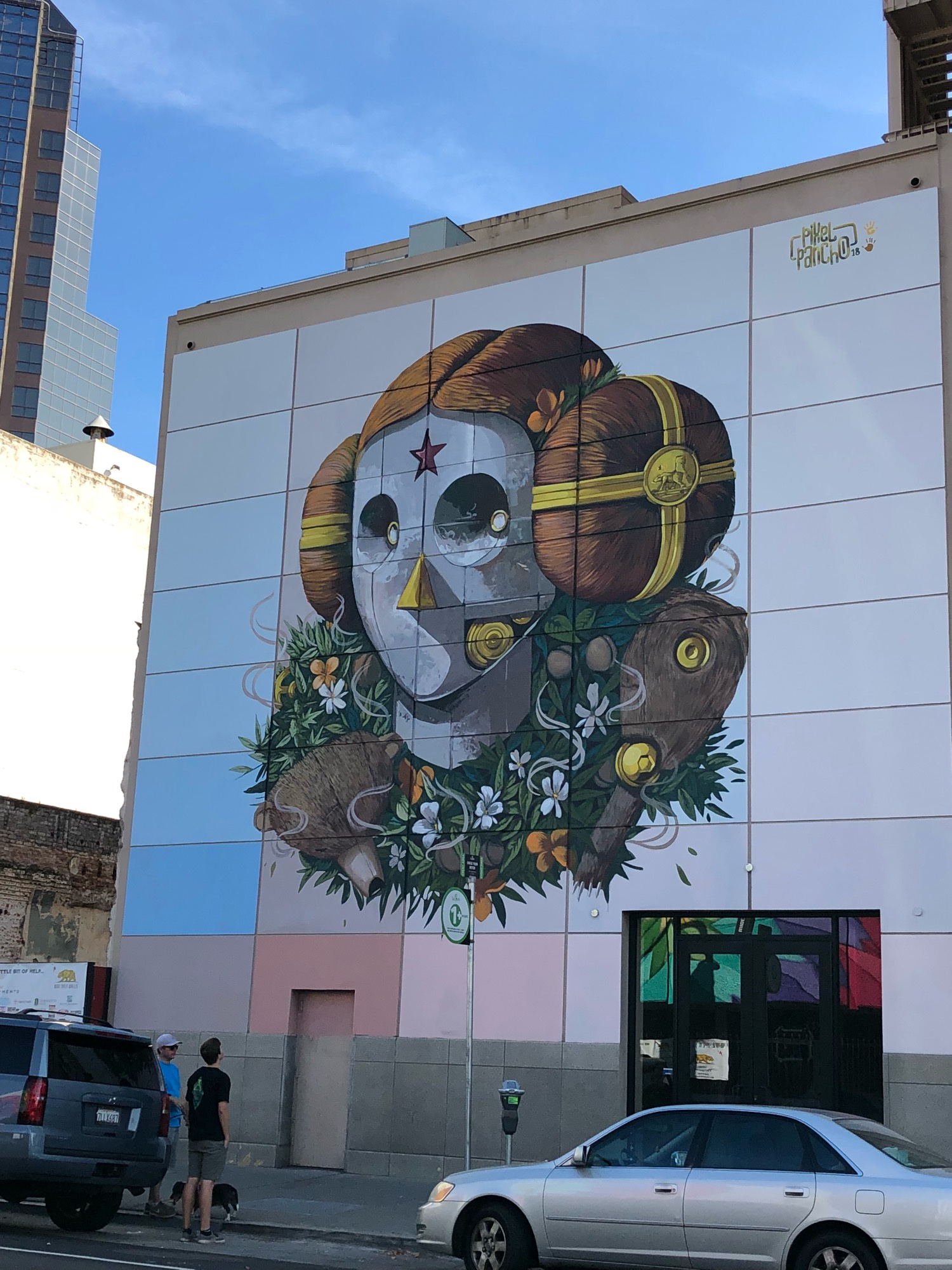 mural in Sacramento by artist PixelPancho.