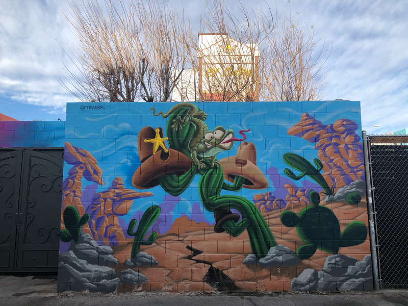 mural in Las Vegas by artist Tewsr.