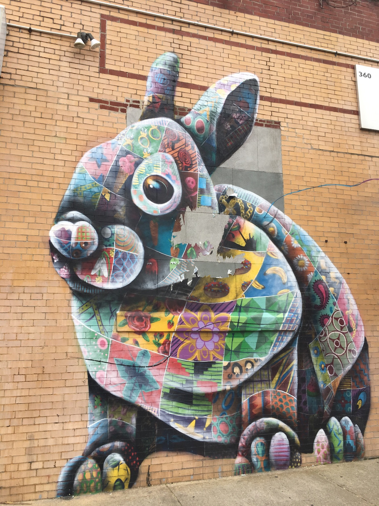 mural in Brooklyn by artist Louis Masai.