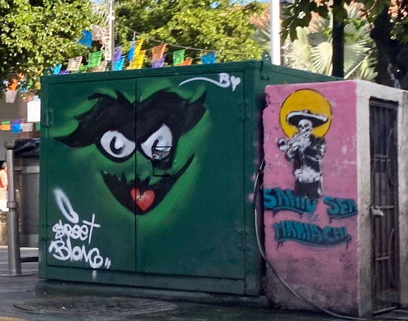 mural in Puerto Vallarta by artist unknown.