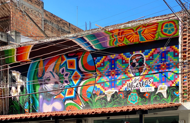mural in Puerto Vallarta by artist unknown.