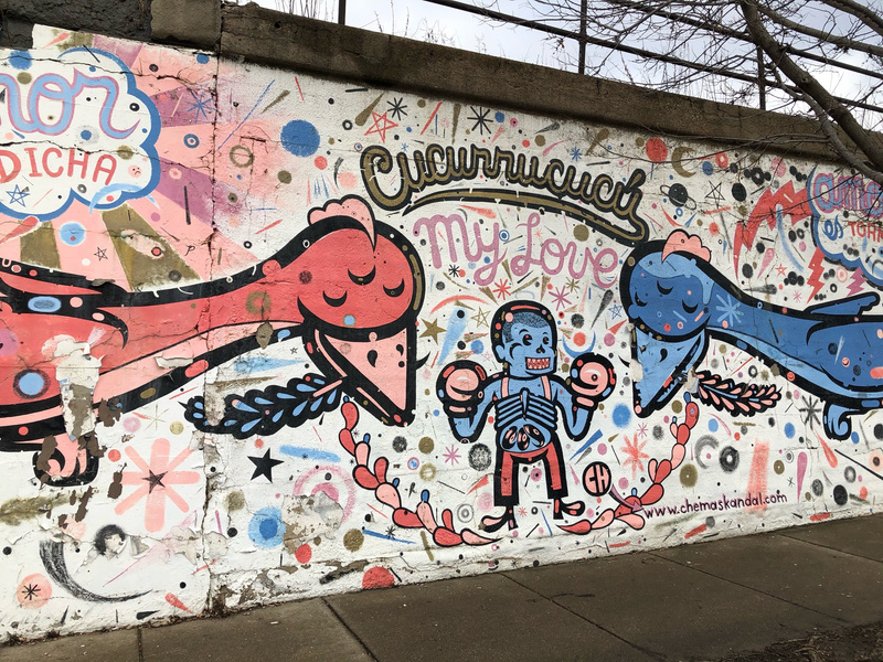 mural in Chicago by artist CHema Skandal.