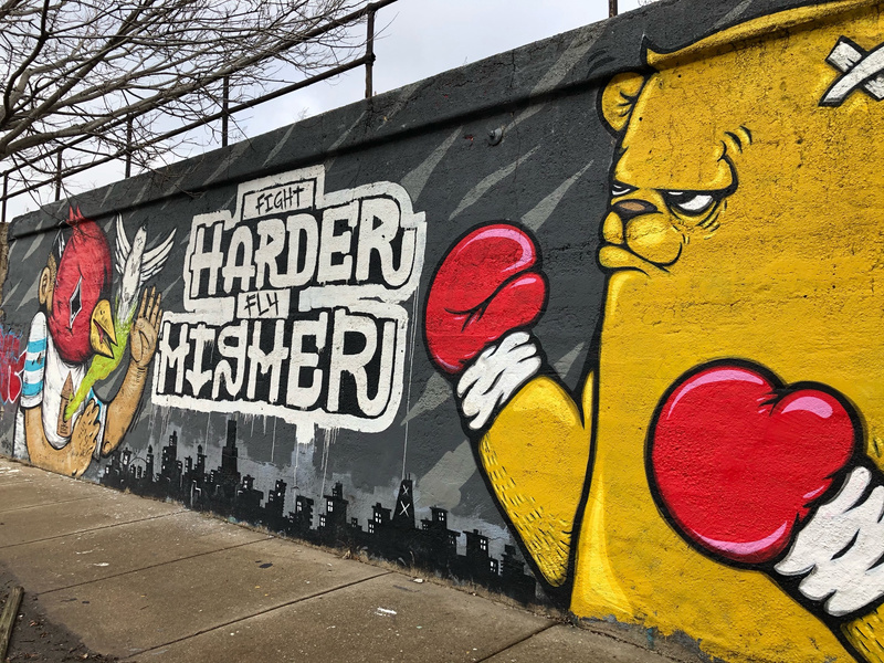 mural in Chicago by artist The Bear Champ.