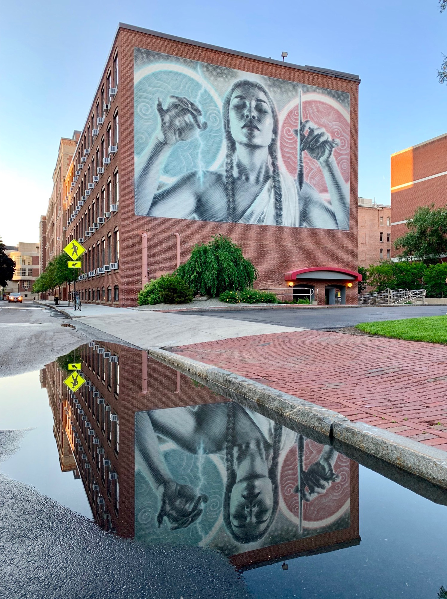 mural in Boston by artist EL MAC.