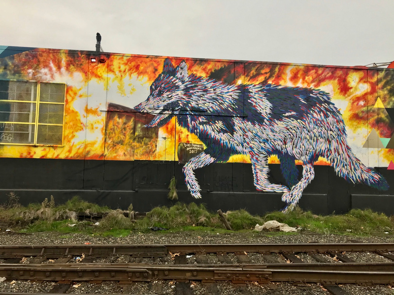 mural in Seattle by artist Baso Fibonacci.