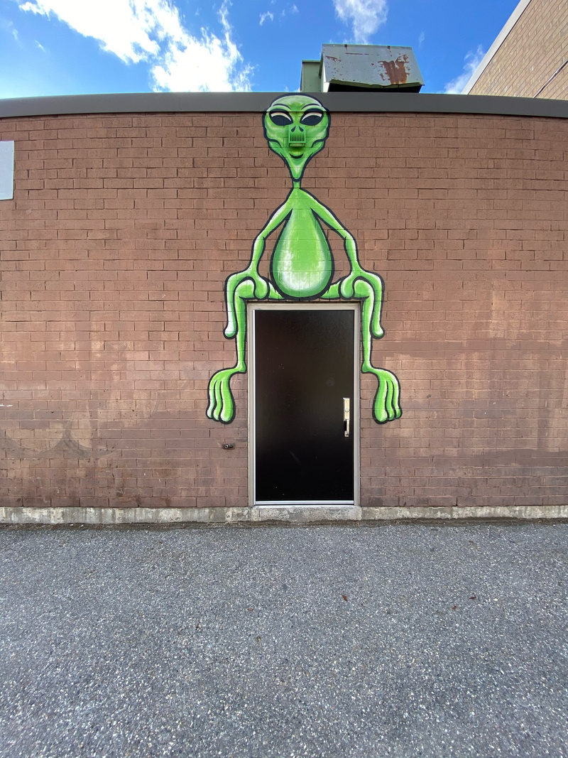 mural in Worcester by artist unknown.