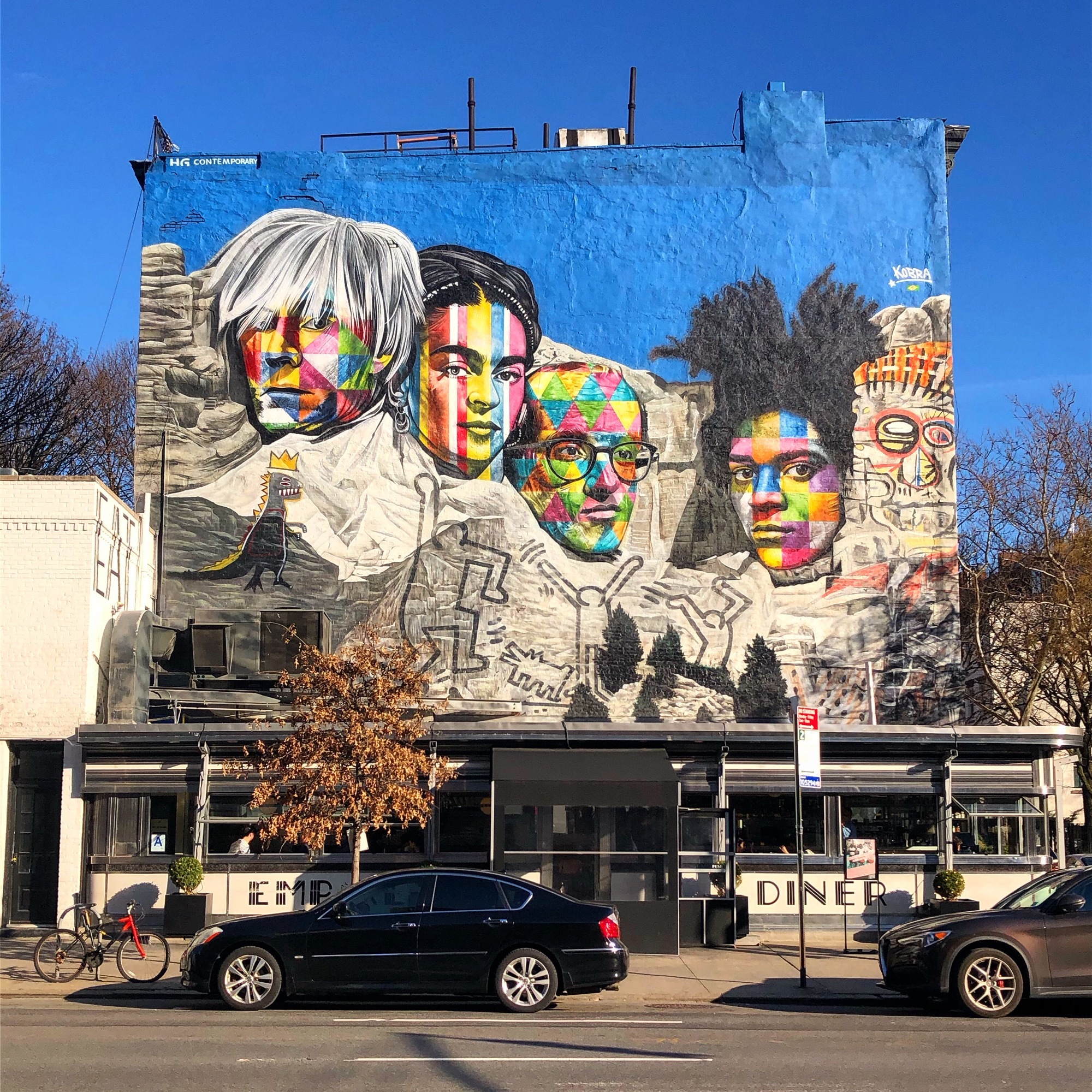 mural in New York by artist Eduardo Kobra. Tagged: Andy Warhol, Keith Haring