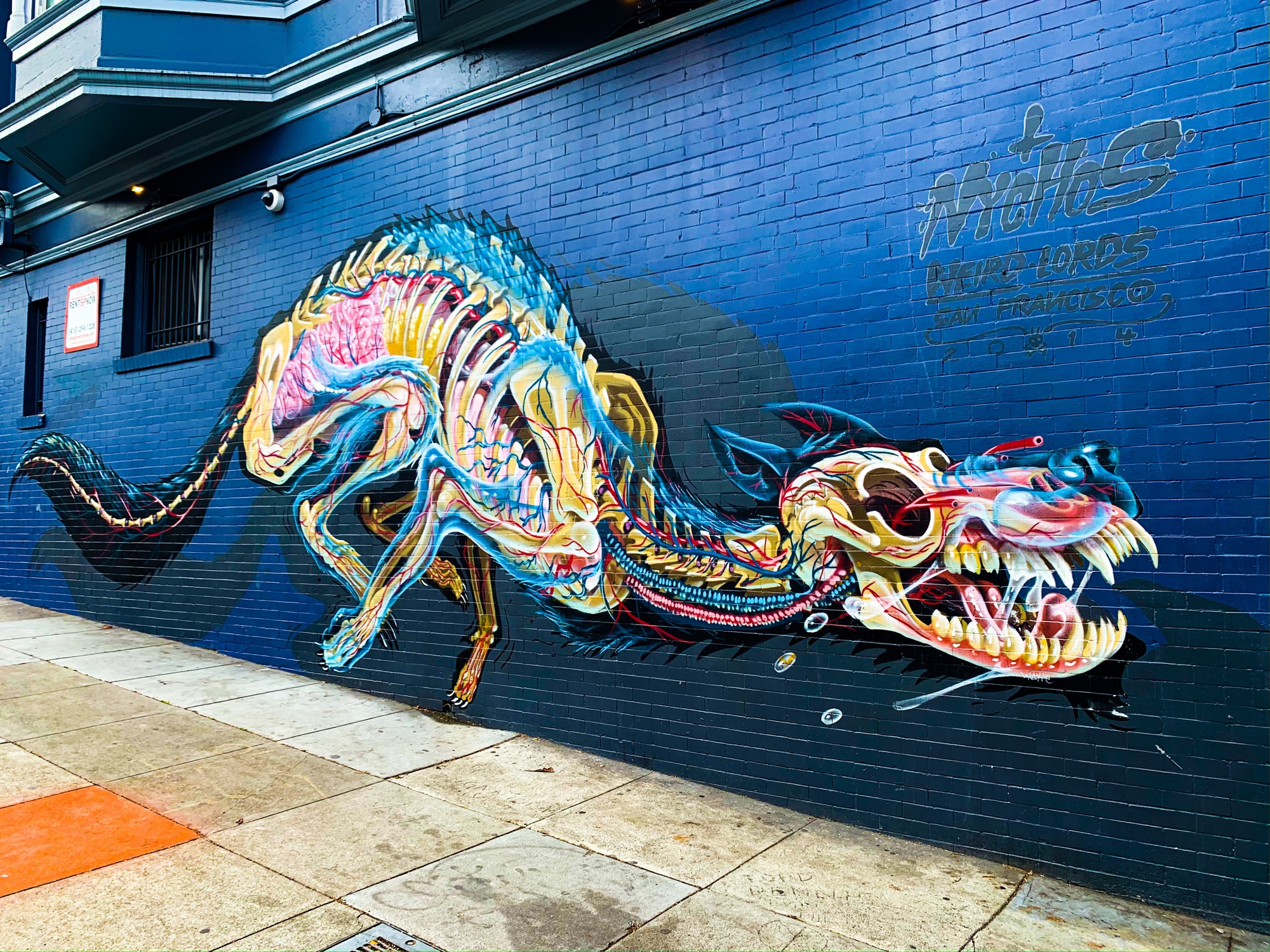 mural in San Francisco by artist Nychos.