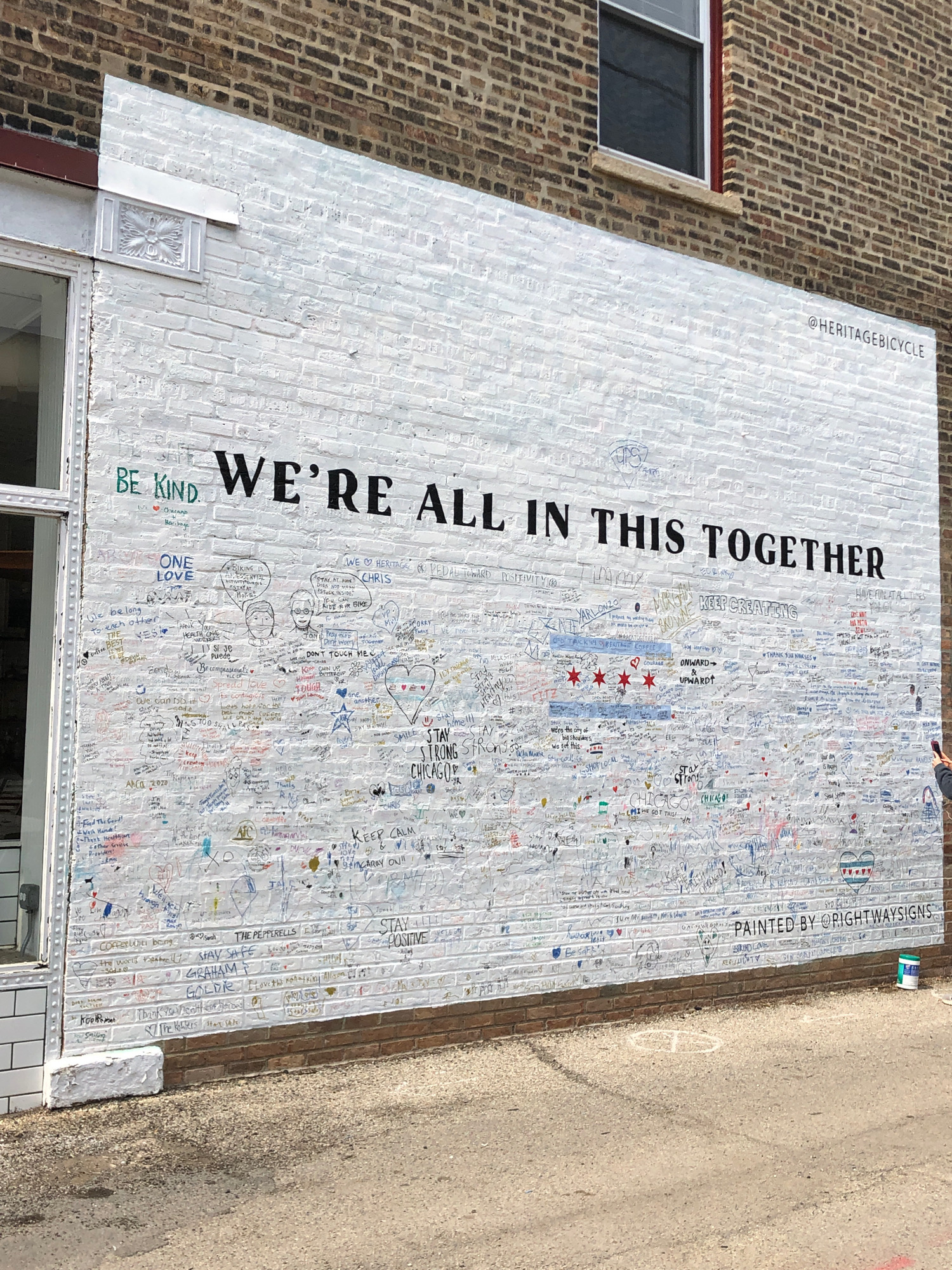 mural in Chicago by artist Right Way Signs.