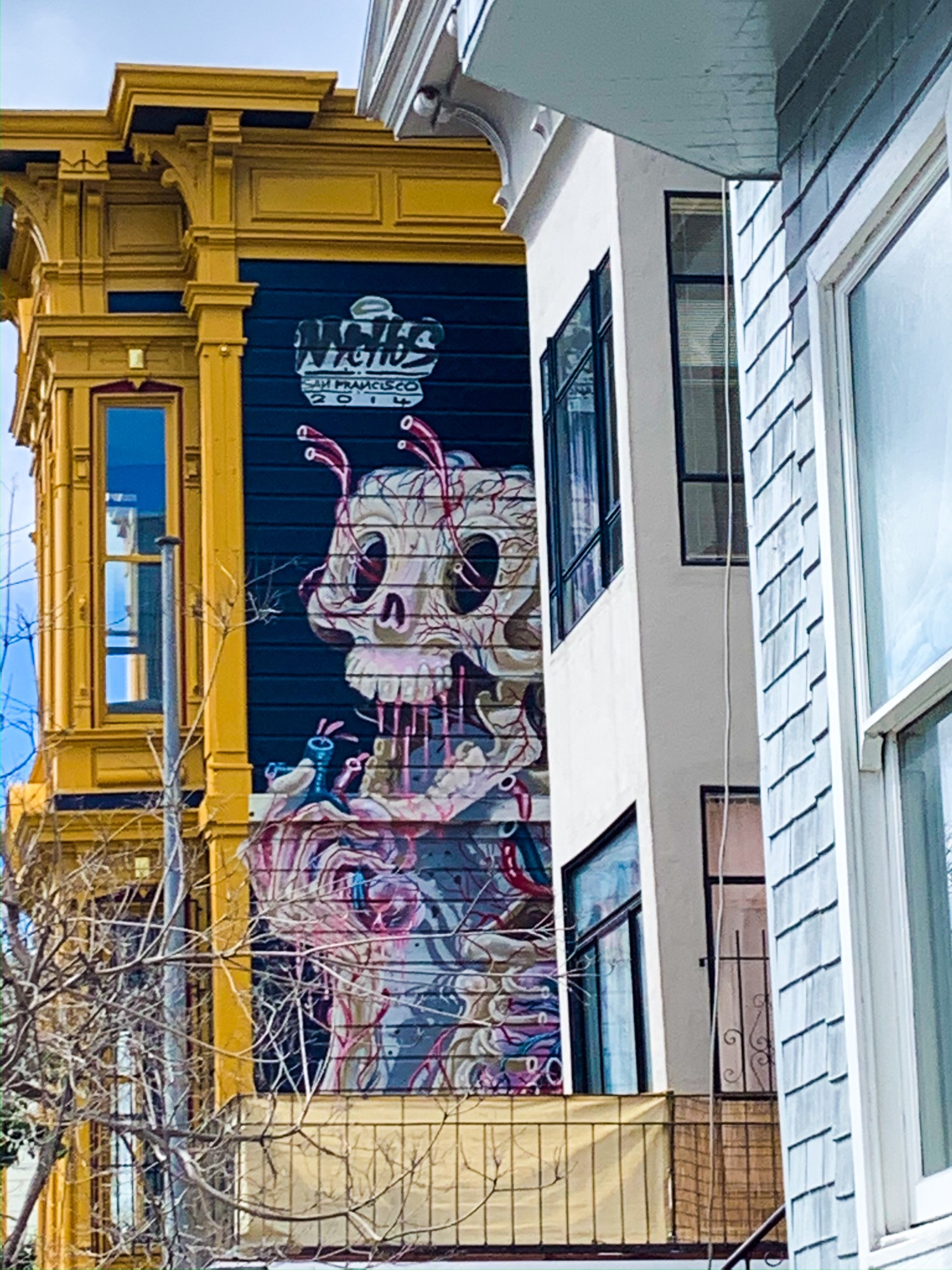 mural in San Francisco by artist Nychos.