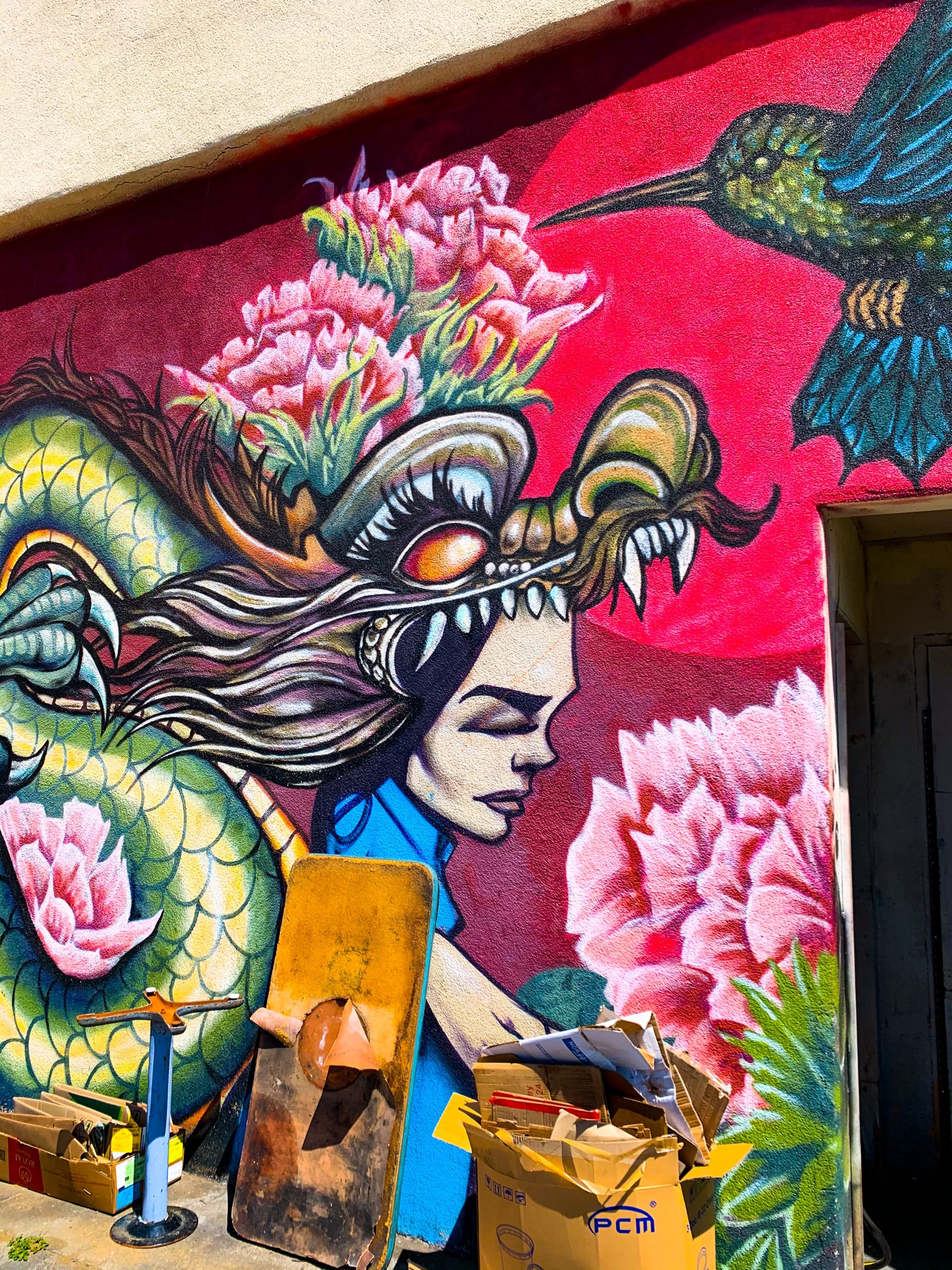 mural in Oakland by artist Sam Flores.