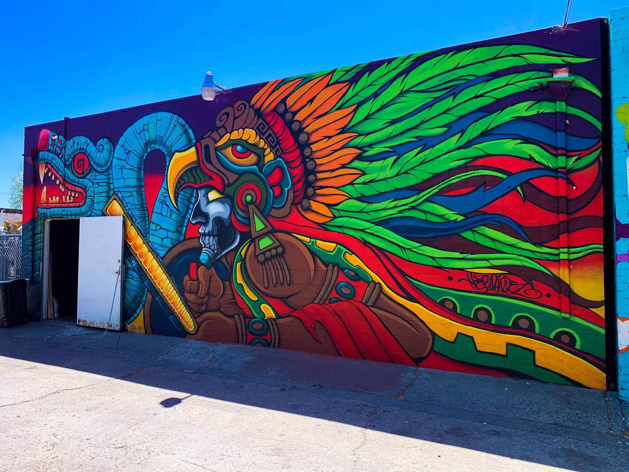 mural in San Jose by artist Urban Aztec.