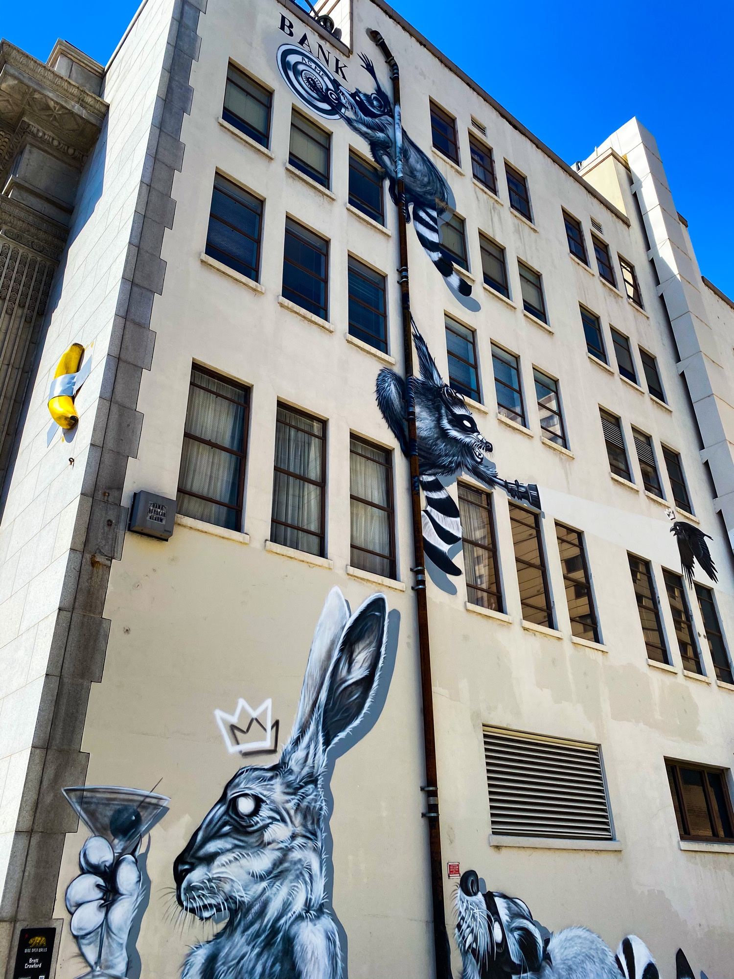 mural in Sacramento by artist Brett Crawford. Tagged: animals