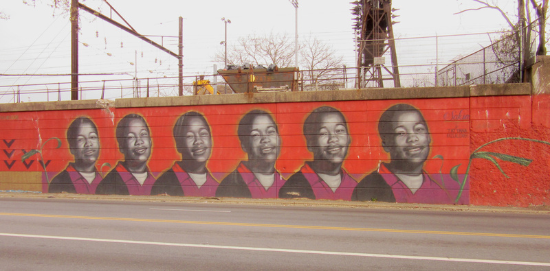 mural in Newark by artist Tatyana Fazlalizadeh.