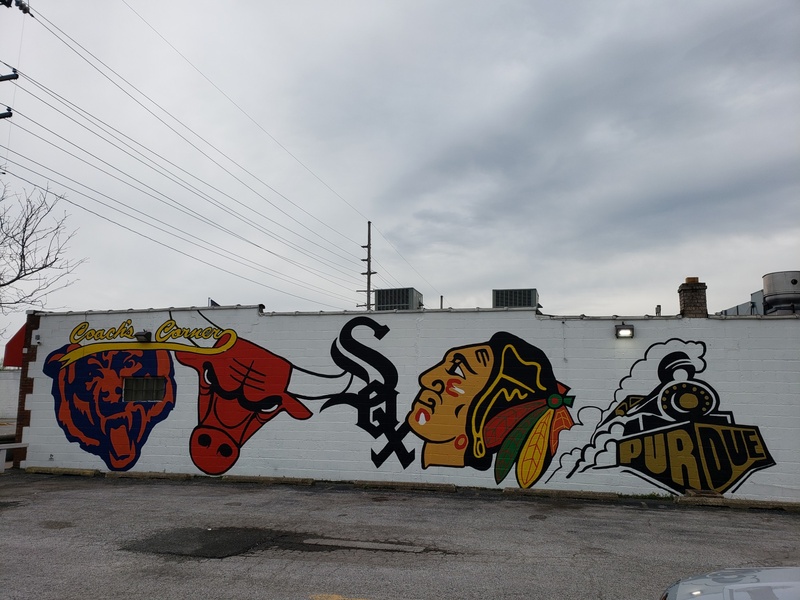 mural in Hammond by artist unknown.