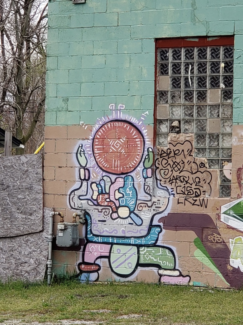 mural in Gary by artist unknown.