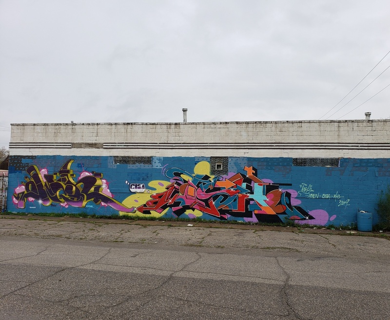 mural in Gary by artist unknown.