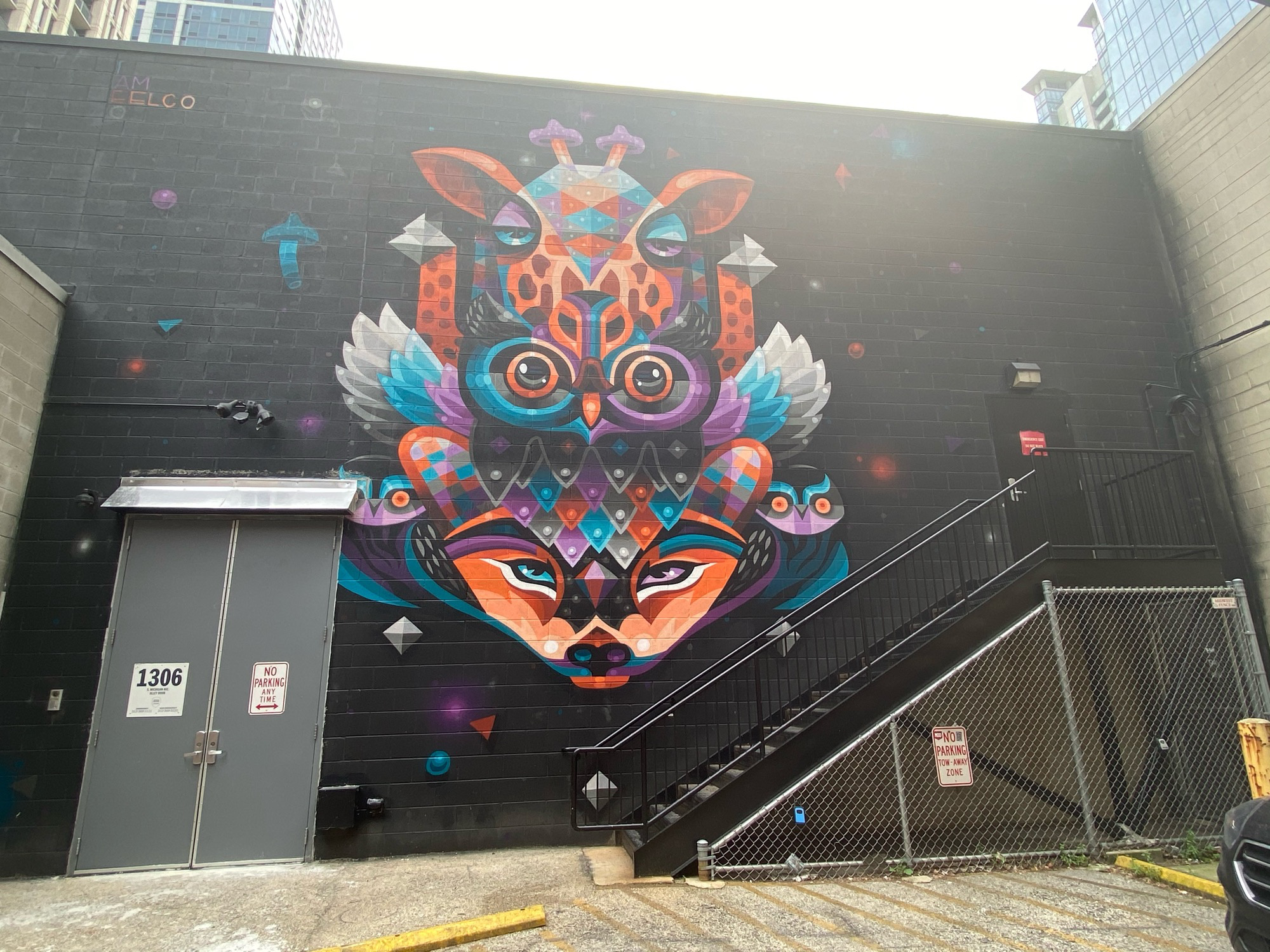 mural in Chicago by artist EELCO.