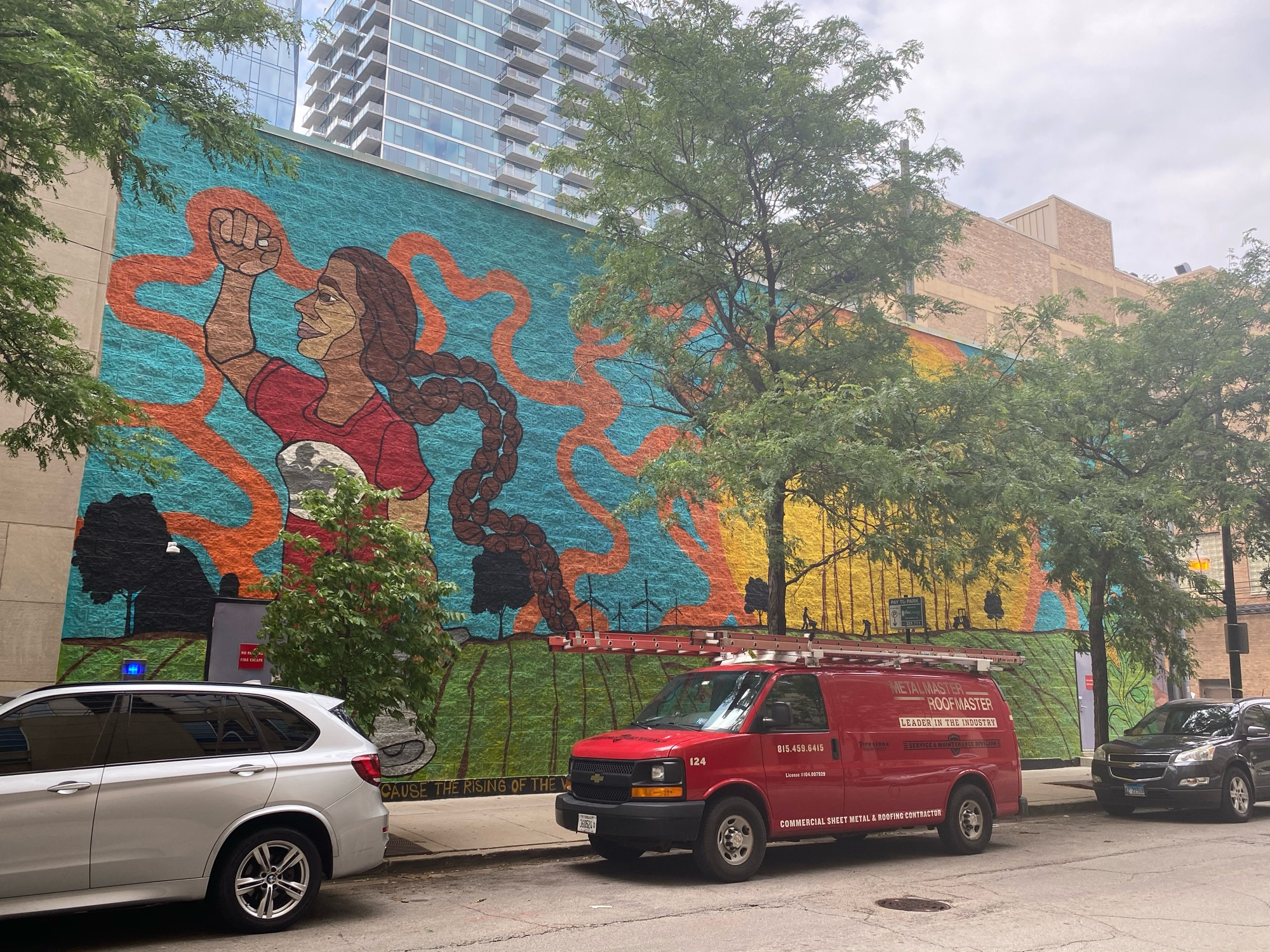 mural in Chicago by artist Sam Kirk.