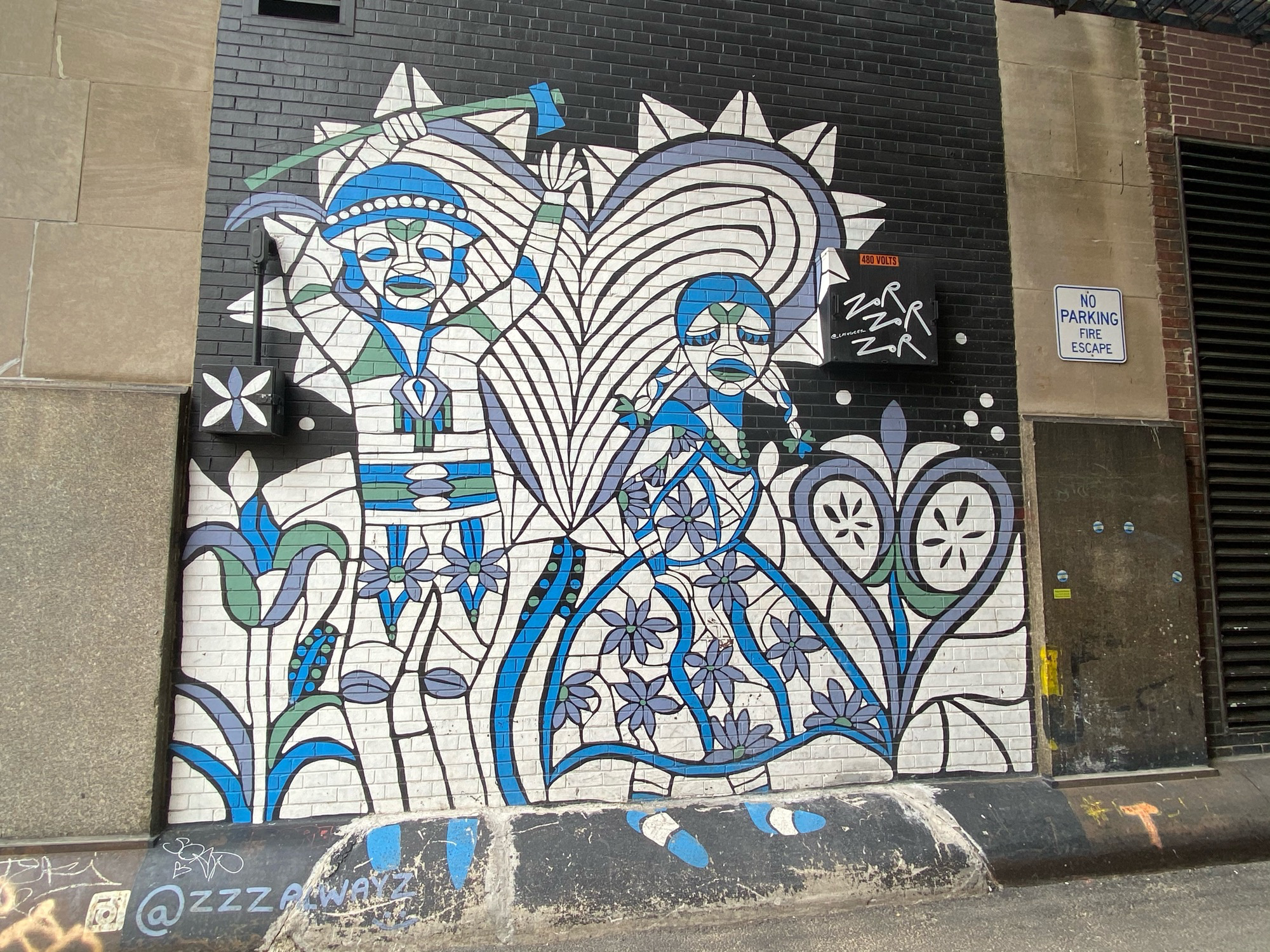 mural in Chicago by artist Zor Zor Zor.