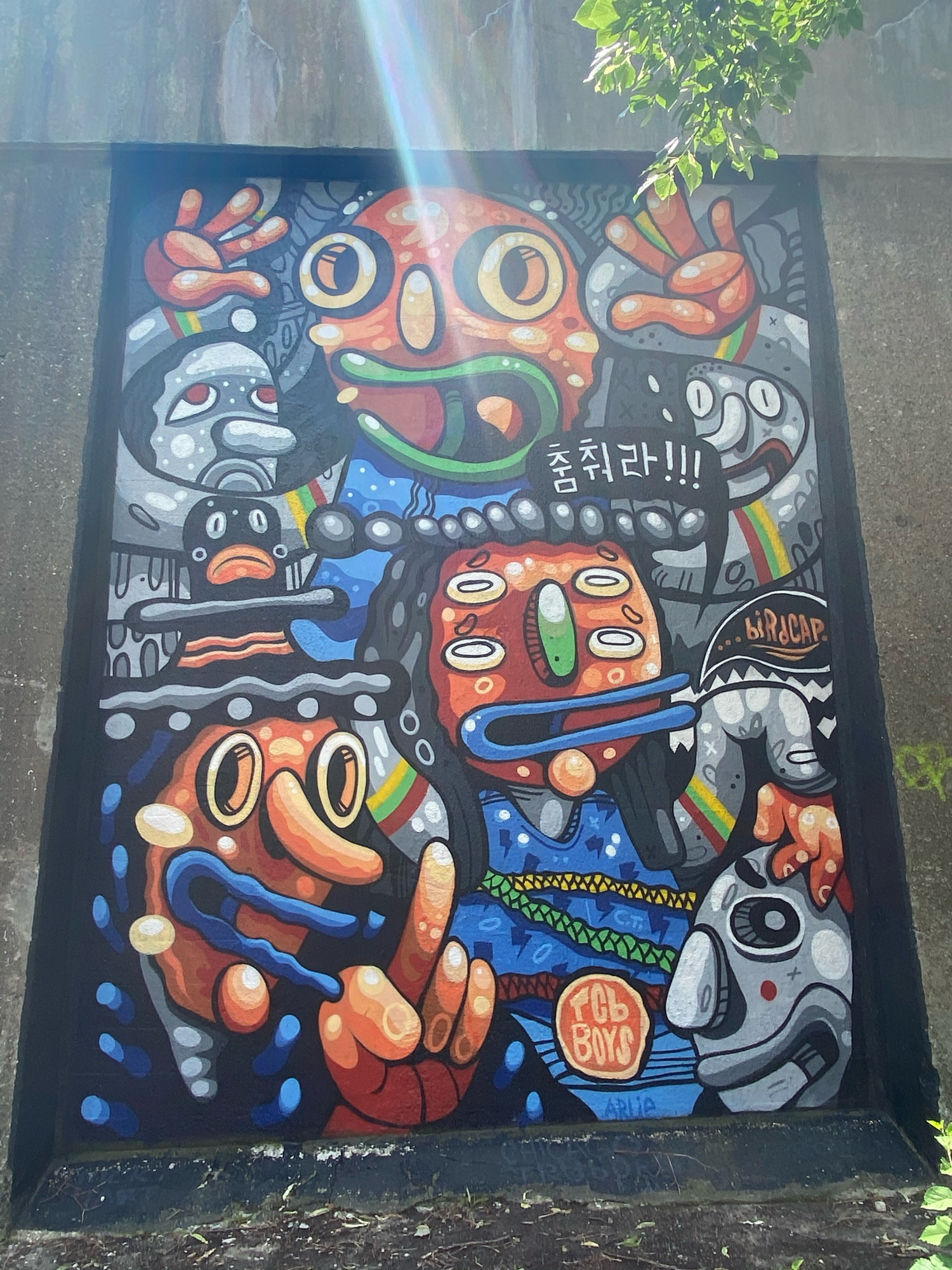 mural in Chicago by artist Birdcap.