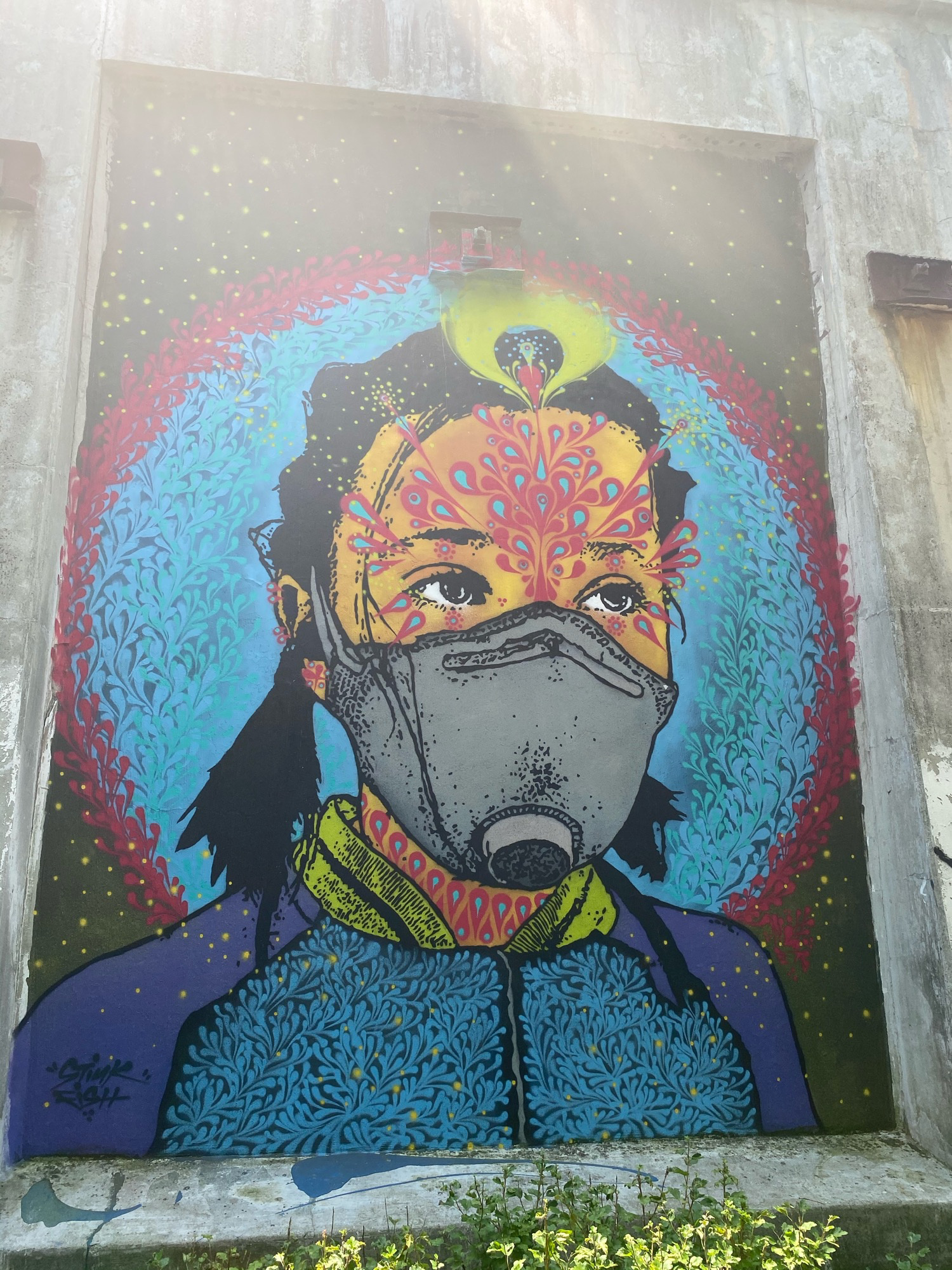 mural in Chicago by artist Stinkfish.