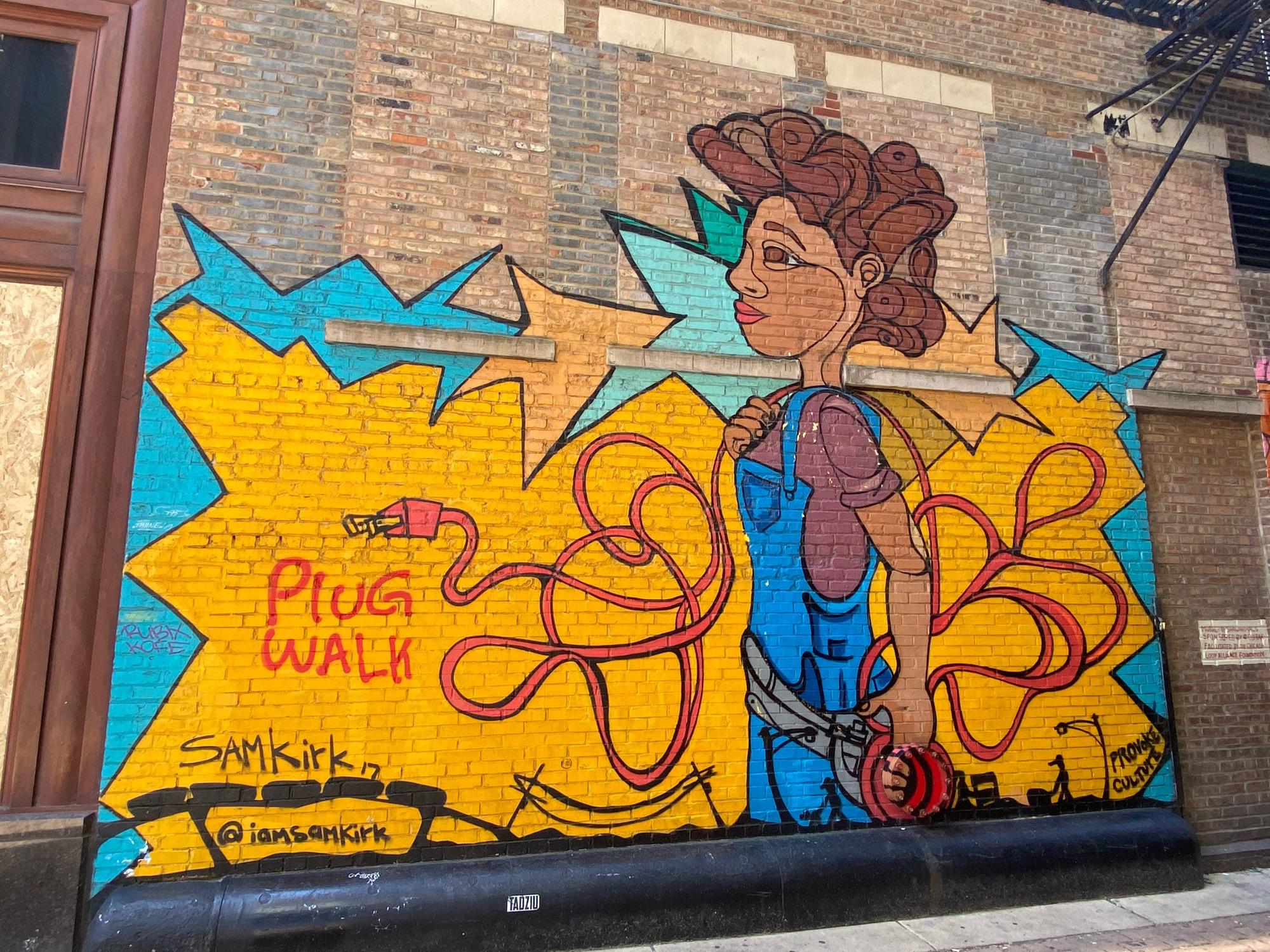 mural in Chicago by artist Sam Kirk.