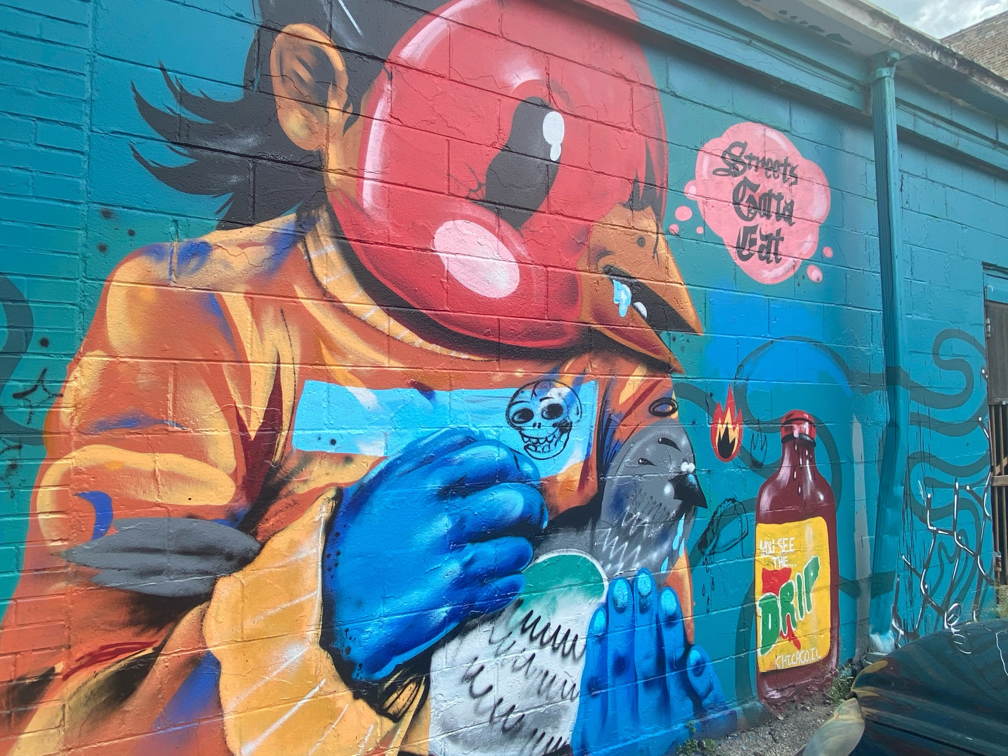 mural in Chicago by artist Sentrock.