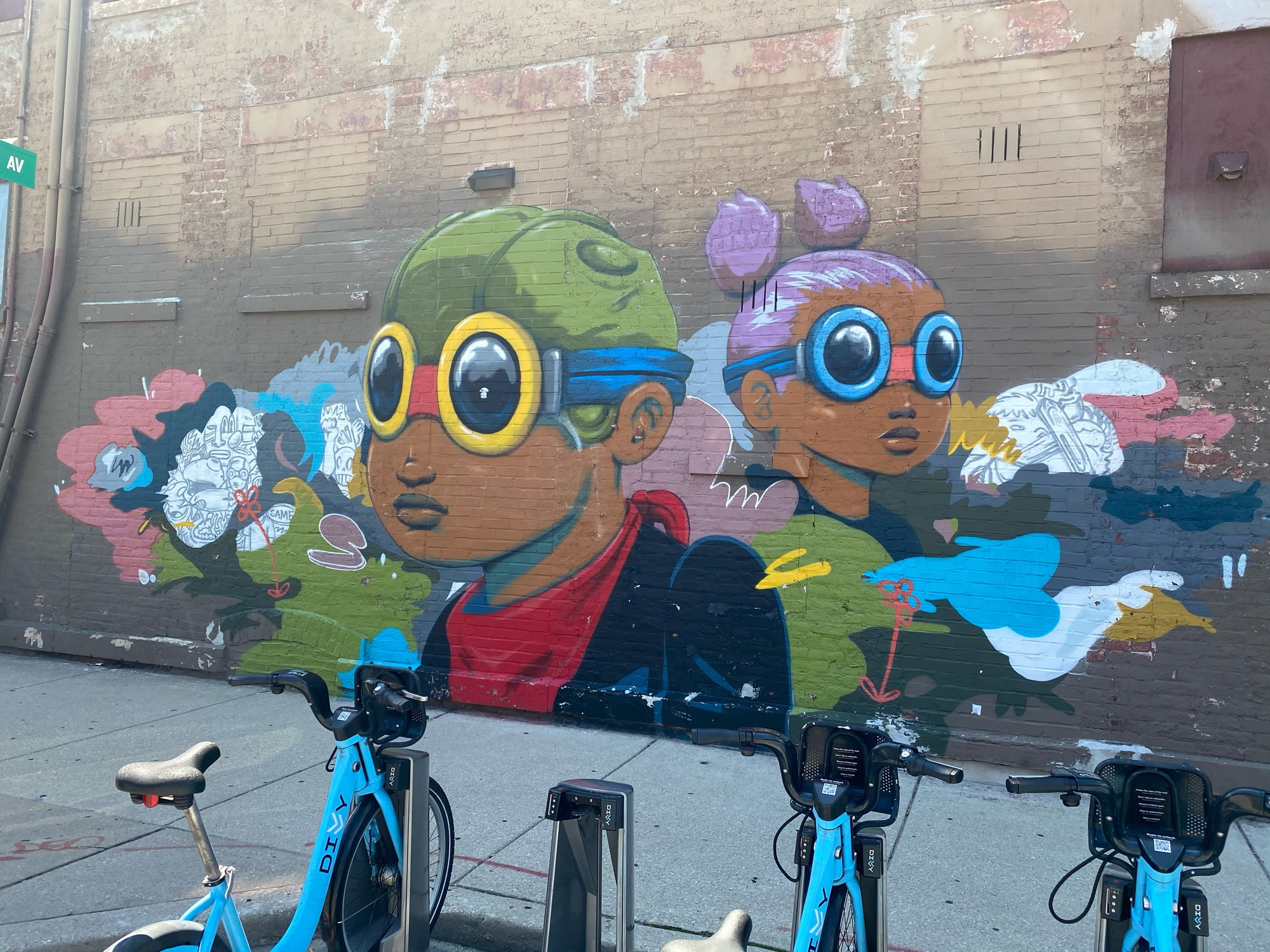 mural in Chicago by artist Hebru Brantley.