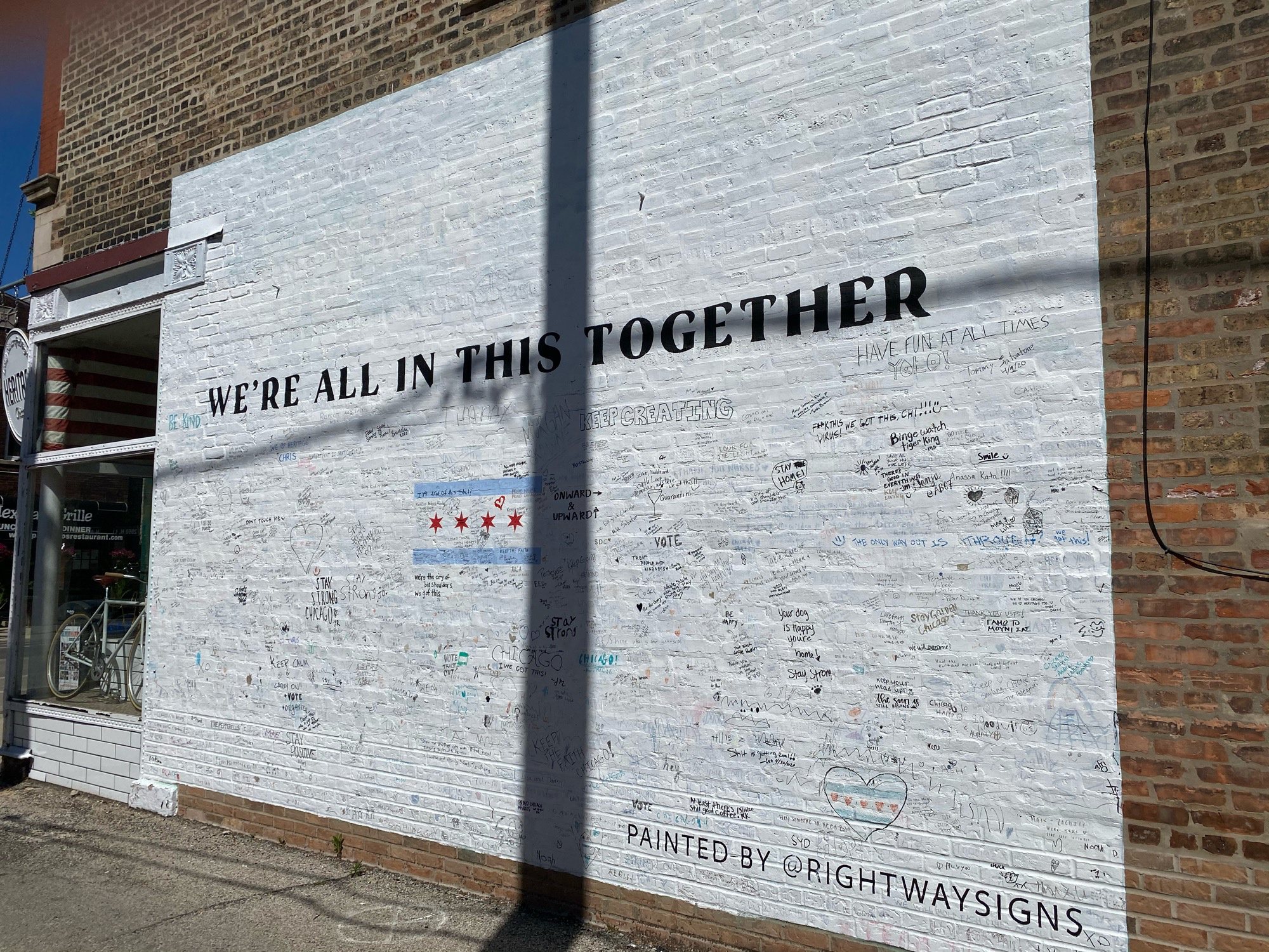 mural in Chicago by artist Right Way Signs.