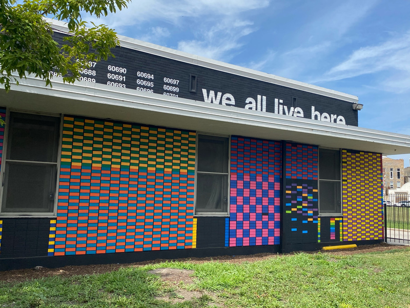 mural in Chicago by artist We All Live Here.