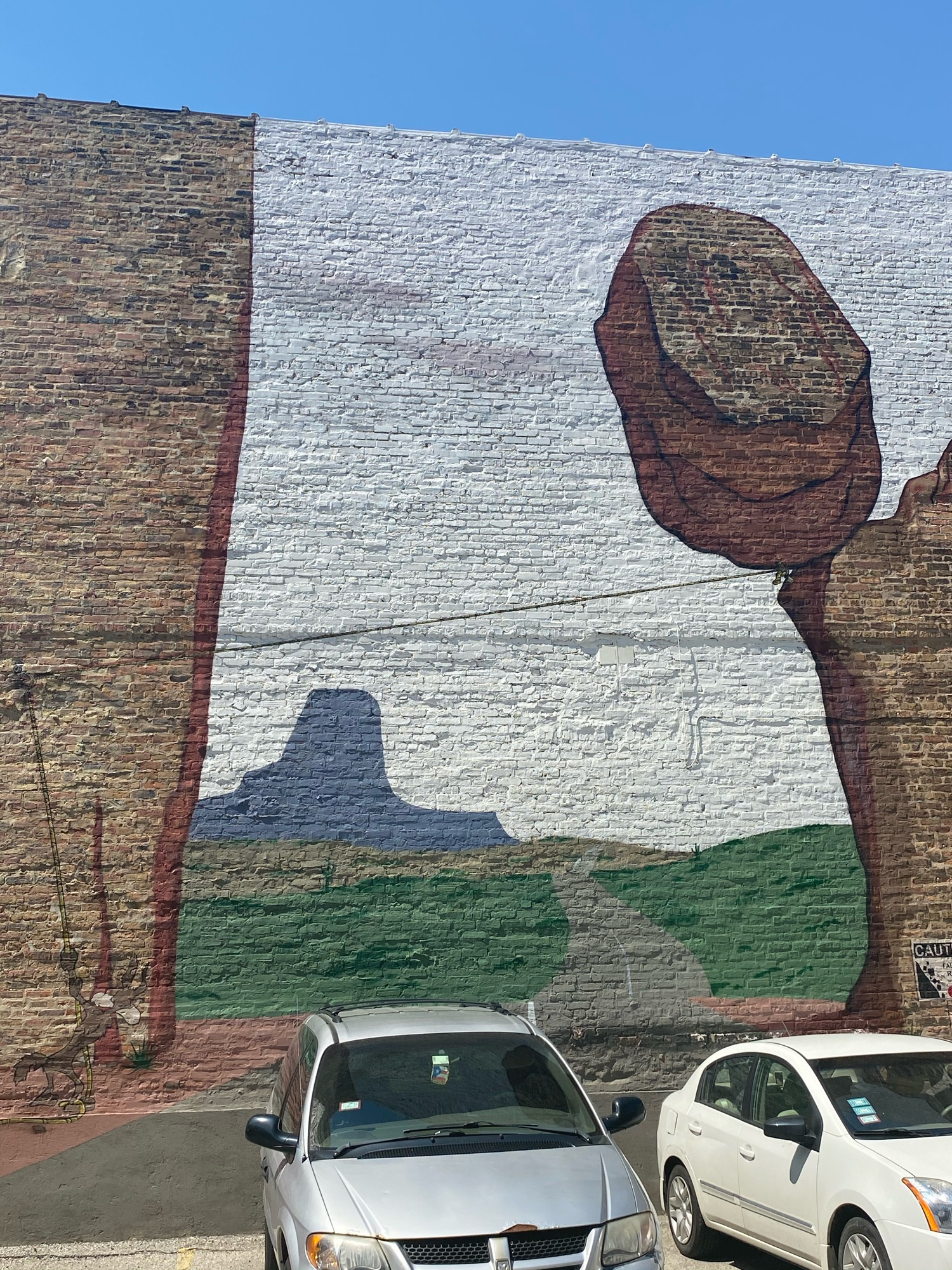 mural in Chicago by artist E.LEE. Tagged: Road Runner, Wile E Coyote