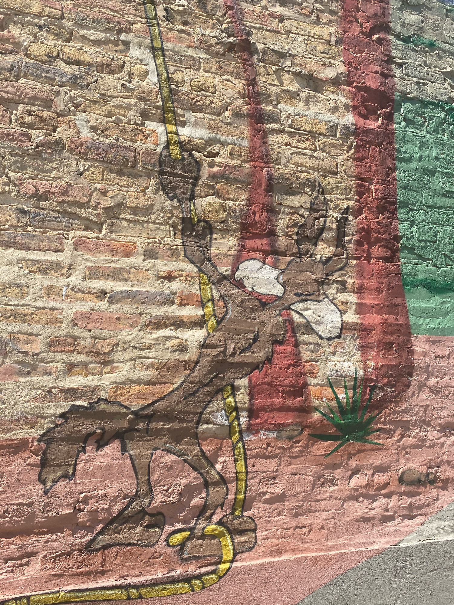 mural in Chicago by artist E.LEE. Tagged: Road Runner, Wile E Coyote