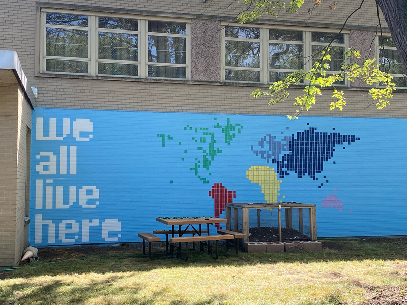 mural in Chicago by artist We All Live Here.