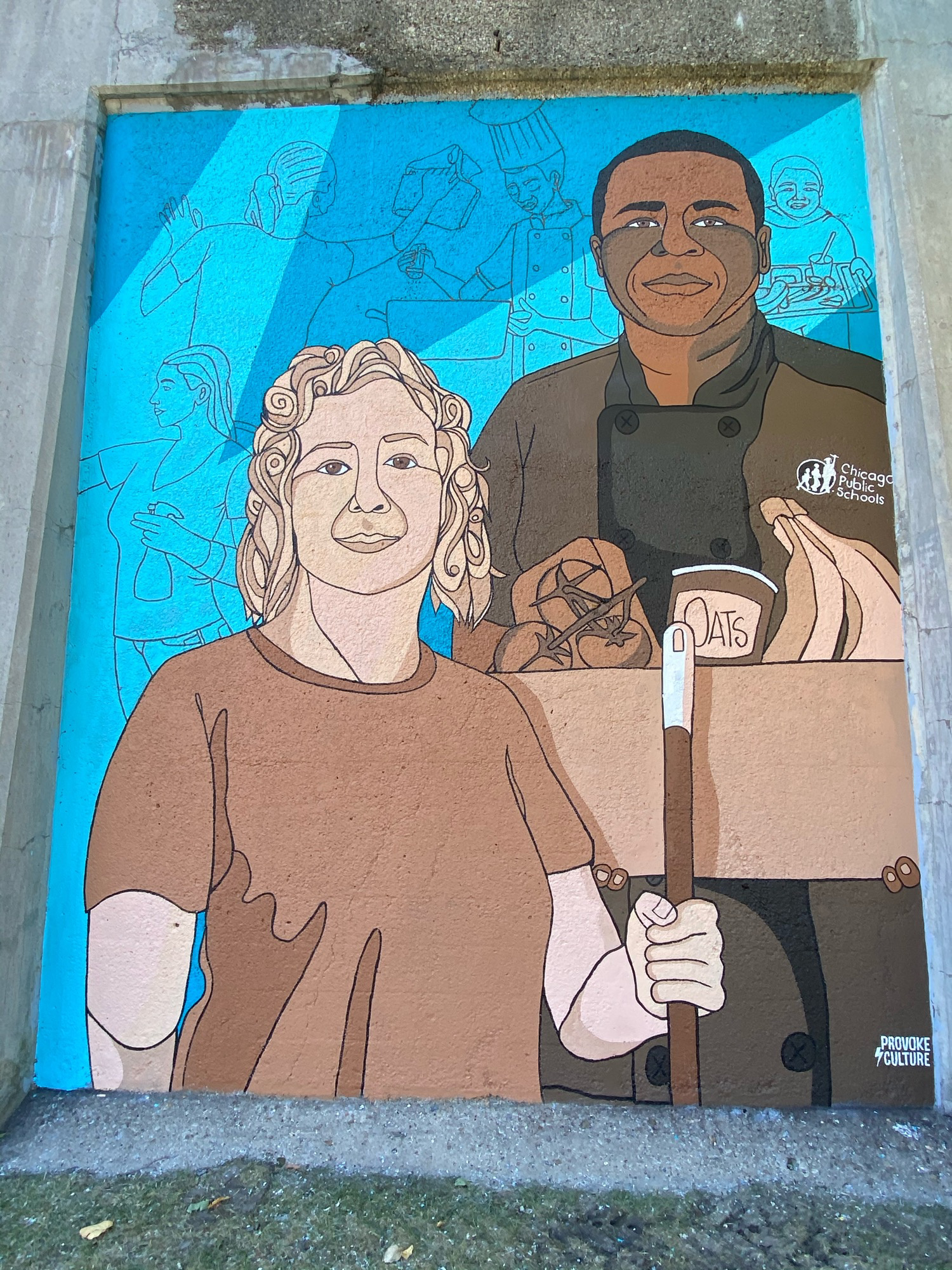 mural in Chicago by artist Sam Kirk.