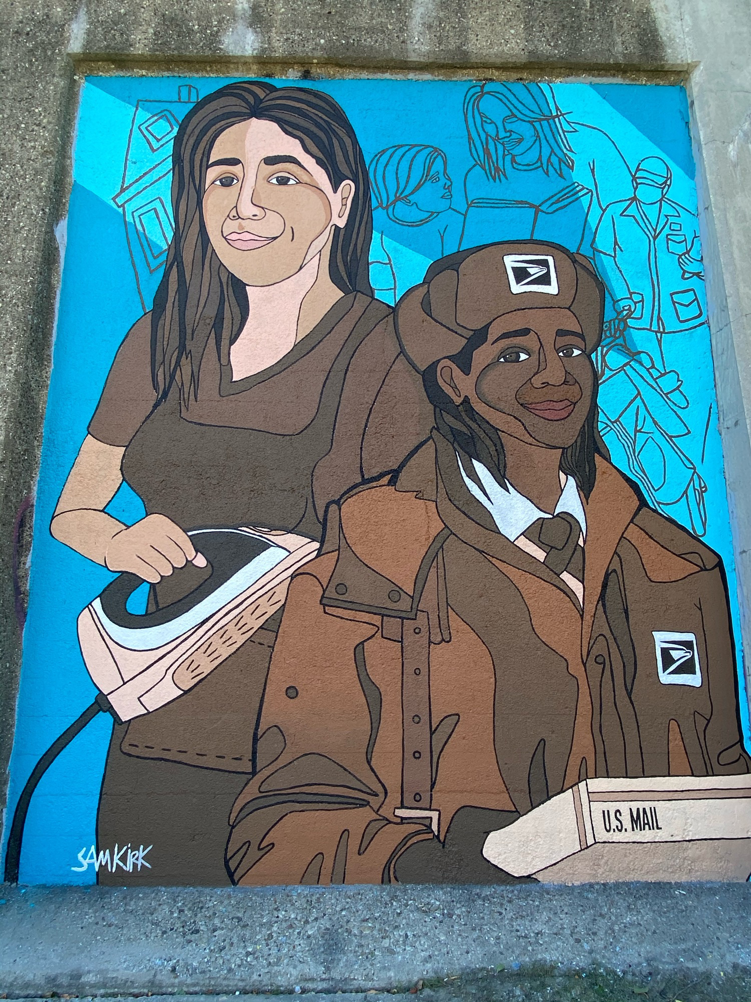 mural in Chicago by artist Sam Kirk.