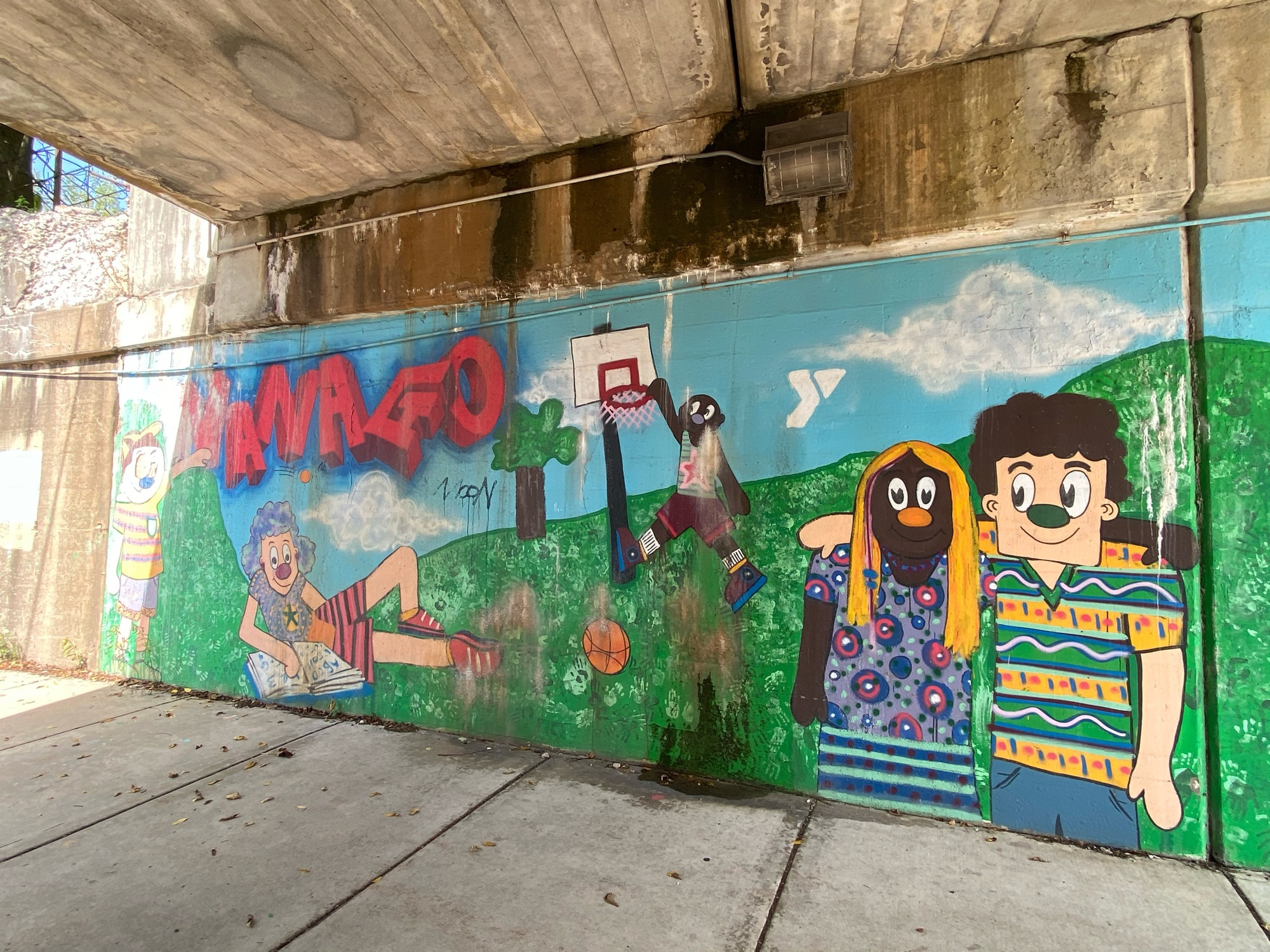 mural in Evanston by artist unknown.