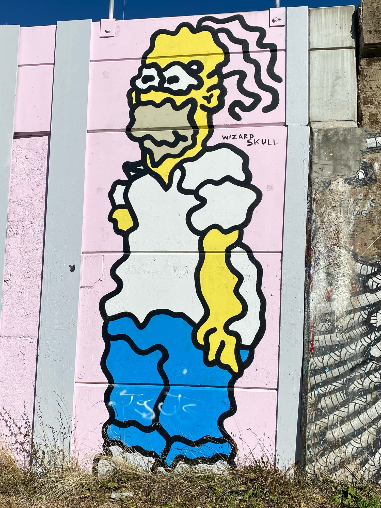 mural in Chicago by artist Wizard Skull.