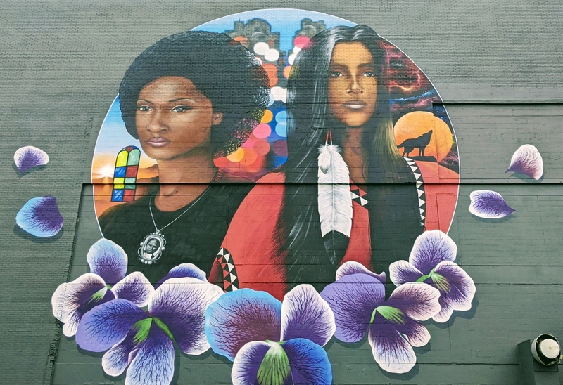 mural in Janesville by artist unknown.