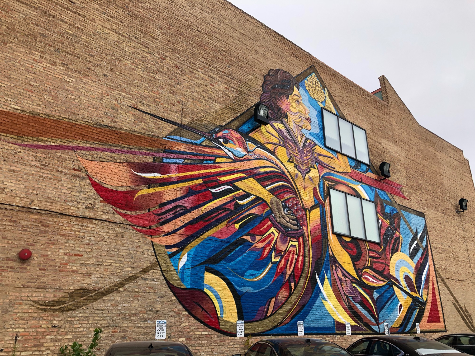 mural in Chicago by artist Miguel Del Real.