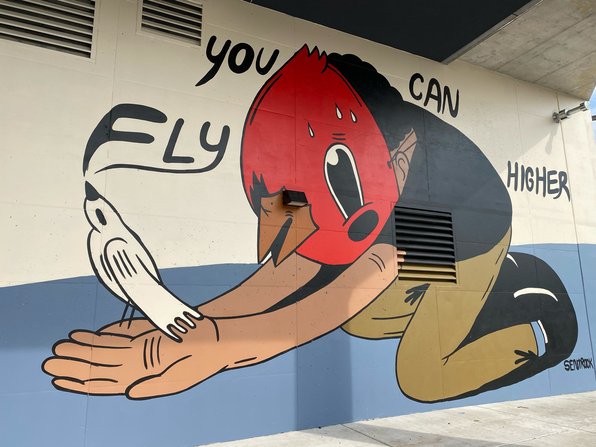 mural in Chicago by artist Sentrock.