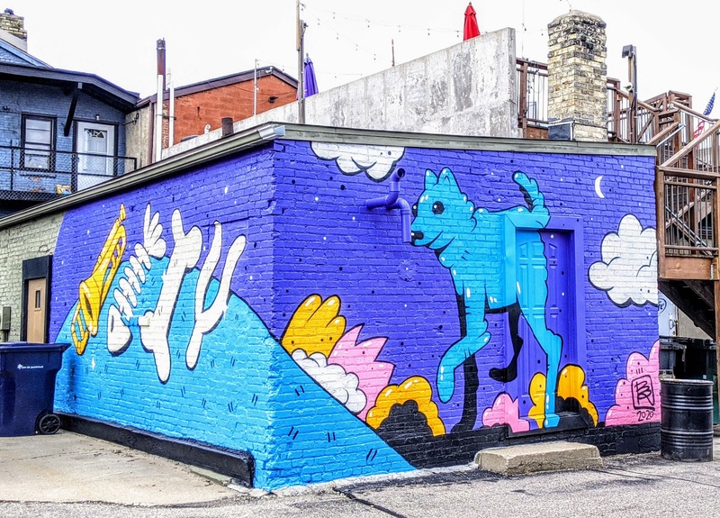 mural in Janesville by artist unknown.