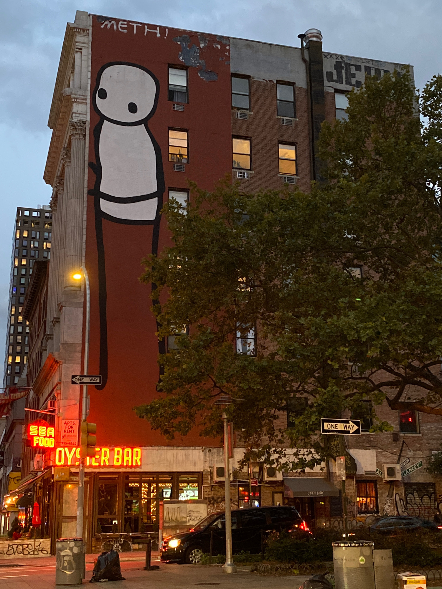 mural in New York by artist Stik.