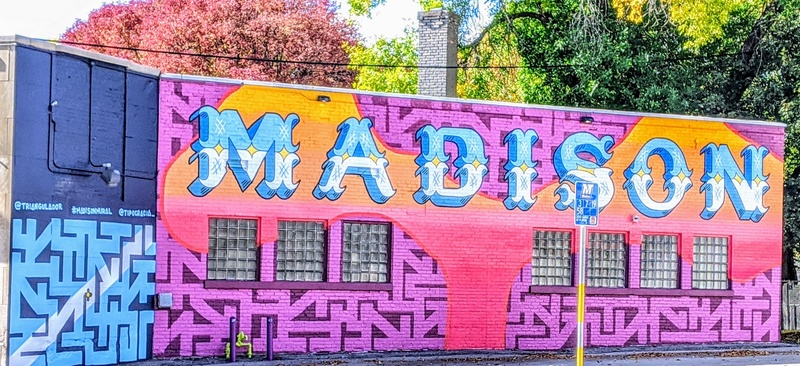 mural in Madison by artist unknown.