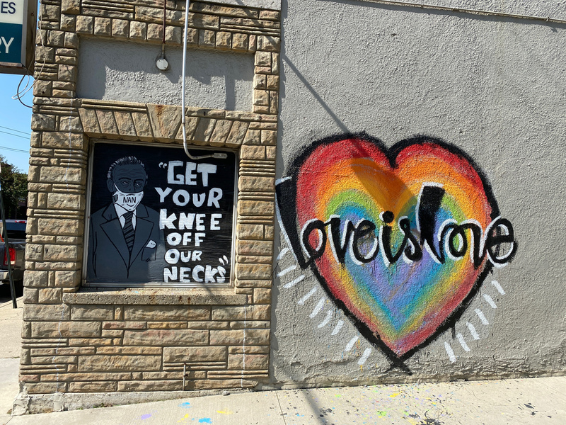 mural in Columbus by artist unknown.